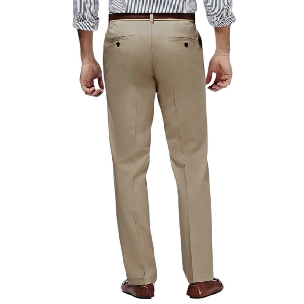 🆕Haggar Men's Tan Premium Slim Comfort Pants
